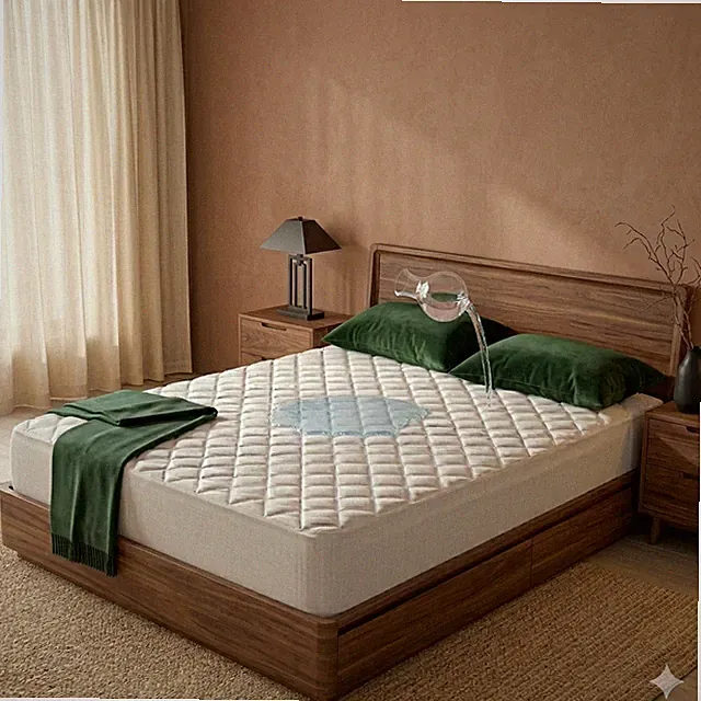 Queen Waterproof Quilted Mattress Protector, Soft Cooling Deep Pocket 22"