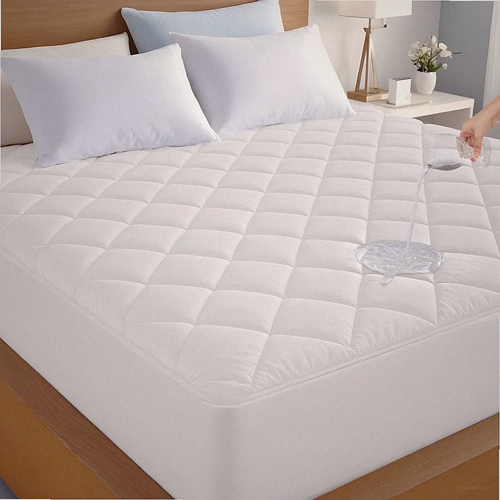 Quilted Waterproof Mattress Cover Pad Protector Cooling Breathable Fitted Topper
