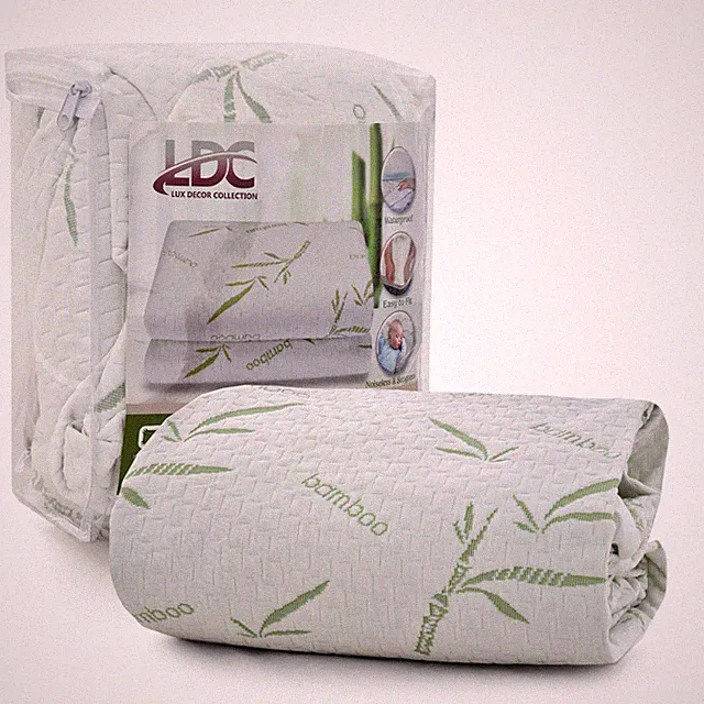 Waterproof Bamboo Mattress Protector Hypoallergenic Breathable Fitted Bed Covers